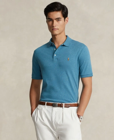 Polo Ralph Lauren Men's Classic Fit Soft Cotton Polo In Marine Heather