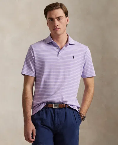 Polo Ralph Lauren Men's Classic-fit Soft Cotton Polo Shirt In Purple