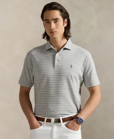 Polo Ralph Lauren Men's Classic-fit Soft Cotton Polo Shirt In Gray