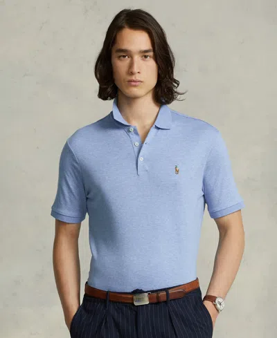 Polo Ralph Lauren Classic Fit Soft Cotton Polo Shirt In Blue