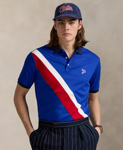 Polo Ralph Lauren Men's Classic-fit Soft Cotton Polo Shirt In Sapphire Star Multi