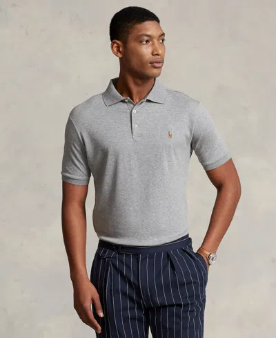 Polo Ralph Lauren Men's Classic Fit Soft Cotton Polo In Steel Heather