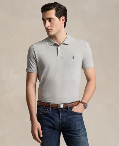 Polo Ralph Lauren Men's Classic-fit Stretch Mesh Polo Shirt In Neutral