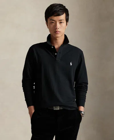 Polo Ralph Lauren Men's Classic-fit Stretch Mesh Polo Shirt In Black