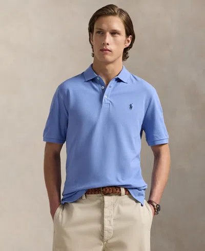 Polo Ralph Lauren Men's Classic-fit Stretch Mesh Polo Shirt In Blue