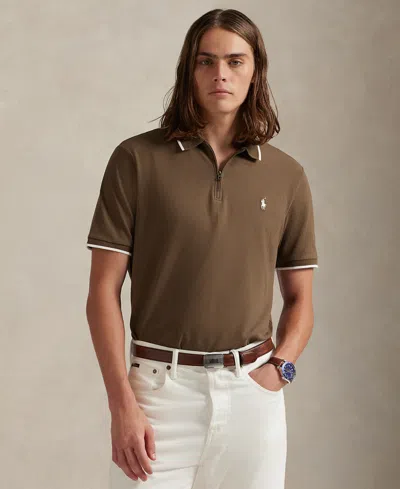 Polo Ralph Lauren Men's Classic-fit Stretch Mesh Polo Shirt In Brown