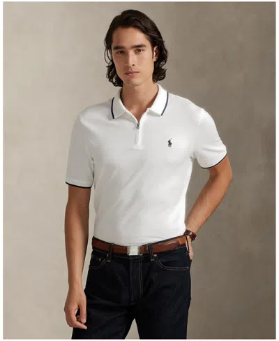 Polo Ralph Lauren Men's Classic-fit Stretch Mesh Polo Shirt In White