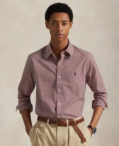 Polo Ralph Lauren Men's Classic-fit Stretch Poplin Shirt In Pink