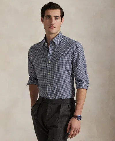 Polo Ralph Lauren Men's Classic-fit Stretch Poplin Shirt In Blue