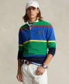 POLO RALPH LAUREN MEN'S CLASSIC-FIT STRIPED JERSEY RUGBY SHIRT