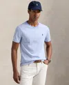 Polo Ralph Lauren Mens Blue Multi Striped Brand-embroidered Cotton-jersey T-shirt In Blue