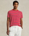 Polo Ralph Lauren Classic Fit Striped Jersey T-shirt In Rl  Red,white