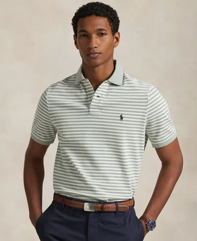 Polo Ralph Lauren Men's Classic-fit Striped Mesh Polo Shirt In Multi