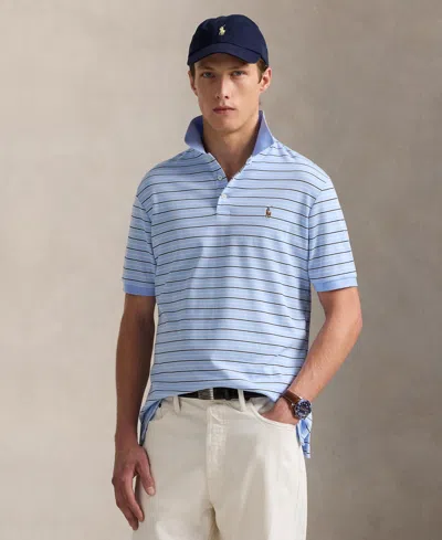 Polo Ralph Lauren Men's Classic-fit Striped Soft Cotton Polo In Brown