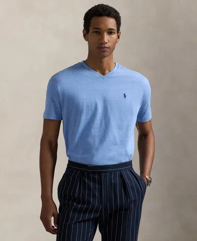 Polo Ralph Lauren Men's Classic-fit V Neck T-shirt In Blue
