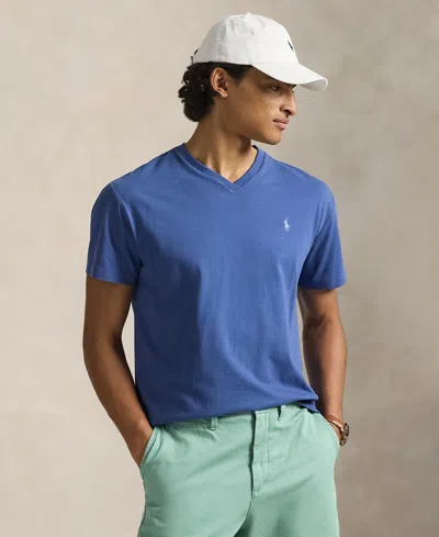 Polo Ralph Lauren Men's Classic-fit V Neck T-shirt In Blue