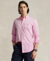 Polo Ralph Lauren Linen Shirt With Logo Embroidery In Resort Rose