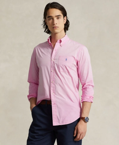 Polo Ralph Lauren Men's Classic-fit Washed Poplin Shirt In Resort Rose