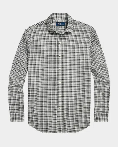 Polo Ralph Lauren Men's Classic Plaid Twill Sport Shirt In Grey Multi