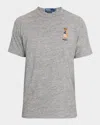 Polo Ralph Lauren Classic Polo Bear Slub Jersey T-shirt In Gray