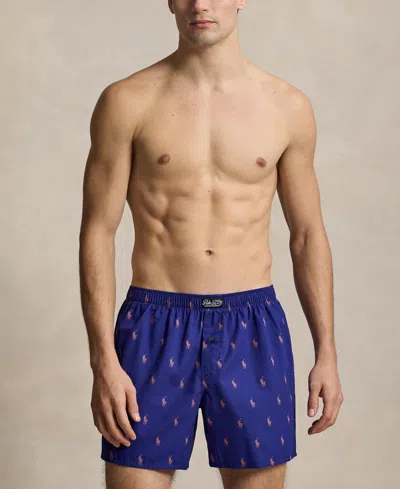 Polo Ralph Lauren Men's Classic Woven Boxer Briefs In Blue