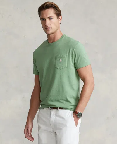 Polo Ralph Lauren Men's Classic-fit Jersey Pocket T-shirt In Green