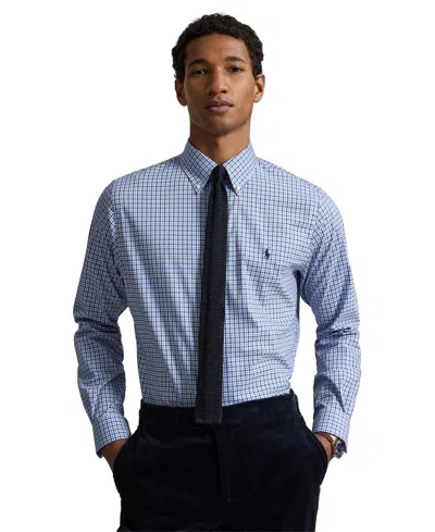 Polo Ralph Lauren Men's Classic-fit Performance Shirt In 7371a Blue Multi