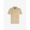 POLO RALPH LAUREN POLO RALPH LAUREN MENS COASTAL BEIGE REGULAR-FIT TERRY-TEXTURE COTTON AND RECYCLED POLYESTER-BLEND S