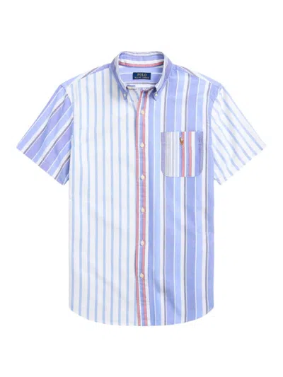 Polo Ralph Lauren Men's Colorblocked Stripe Oxford Short-sleeve Sport Shirt In Stripe Funshirt
