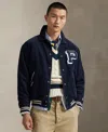 Polo Ralph Lauren Corduroy Letter Jacket In Blue