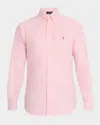 Polo Ralph Lauren Slim-fit Cotton Oxford Shirt In Pink