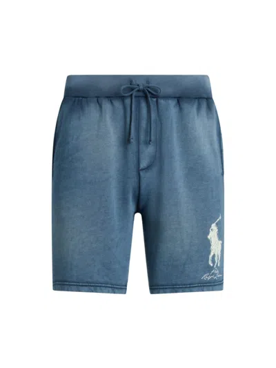 Polo Ralph Lauren Men's Cotton-blend Fleece Shorts In Vessel Blue
