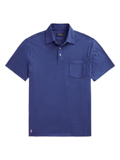 Polo Ralph Lauren Men's Cotton-blend Polo Shirt In Beach Royal
