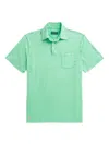 Polo Ralph Lauren Classic Fit Cotton Linen Polo Shirt In Celadon