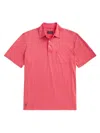 Polo Ralph Lauren Classic Fit Cotton Linen Polo Shirt In Pale Red