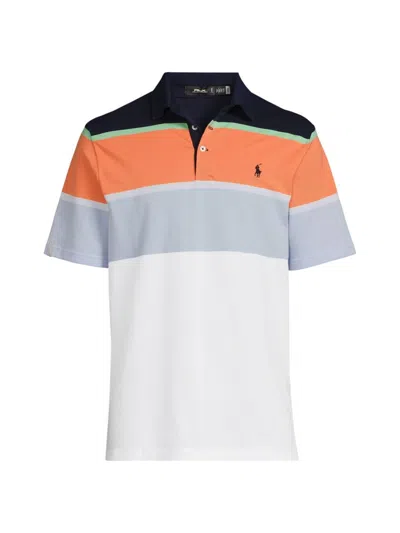 Polo Ralph Lauren Men's Cotton-blend Polo Shirt In Refined Navy Multi