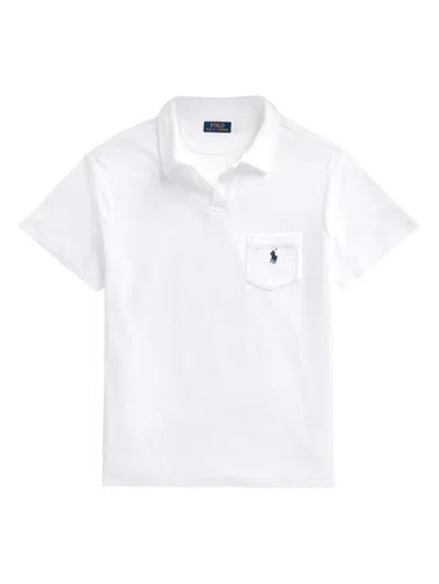 Polo Ralph Lauren Men's Cotton-blend Polo Shirt In White