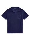 Polo Ralph Lauren Men's Cotton-blend Terry Polo Shirt In New Port Navy