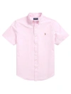 Polo Ralph Lauren Check Cotton Short Sleeve Button-down Shirt In Pink White