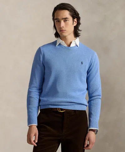 Polo Ralph Lauren Men's Cotton Crewneck Sweater In Blue