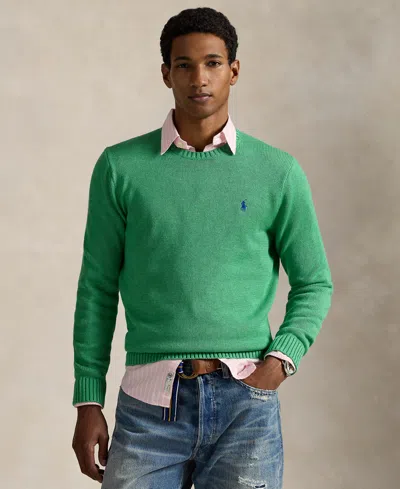 Polo Ralph Lauren Men's Cotton Crewneck Sweater In Green