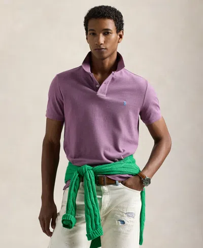 POLO RALPH LAUREN MEN'S COTTON CUSTOM SLIM FIT MESH POLO SHIRT