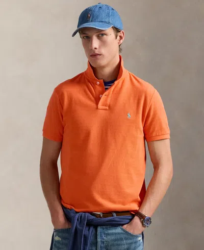 POLO RALPH LAUREN MEN'S COTTON CUSTOM SLIM FIT MESH POLO SHIRT