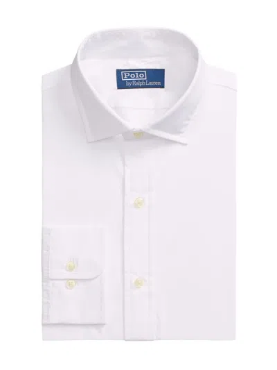 Polo Ralph Lauren Cotton Poplin Custom Fit Dress Shirt In White