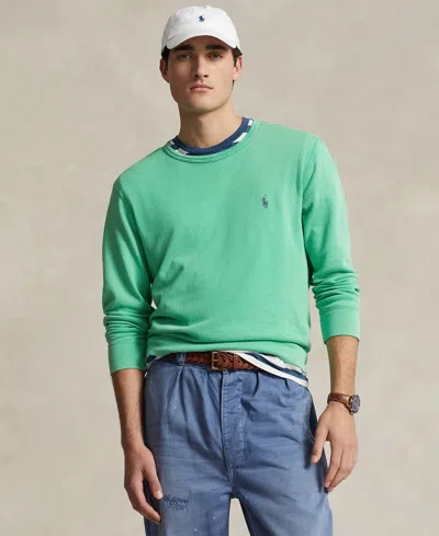 Polo Ralph Lauren Men's Cotton French Terry Sweatshirt In Vineyard Green