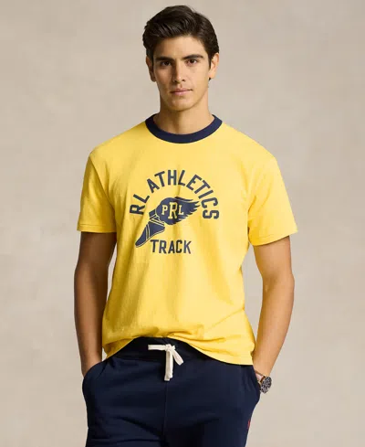 Polo Ralph Lauren Men's Cotton Jersey Graphic T-shirt In Sunfish Yellow