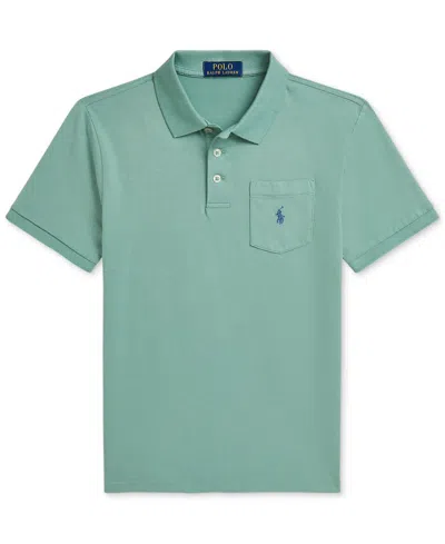 Polo Ralph Lauren Kids' Men's Cotton Jersey Pocket Polo Shirt In Green