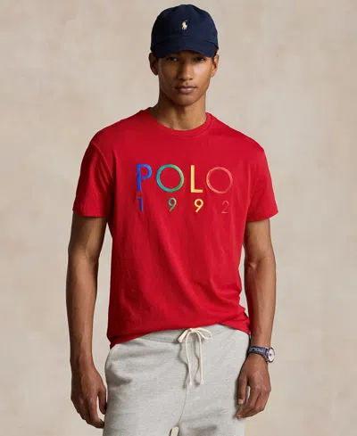 Polo Ralph Lauren Men's Classic-fit Polo 1992 Jersey T-shirt In Rl  Red