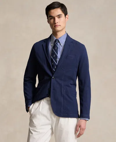 Polo Ralph Lauren Men's Modern Fit Mesh Blazer In Newport Navy