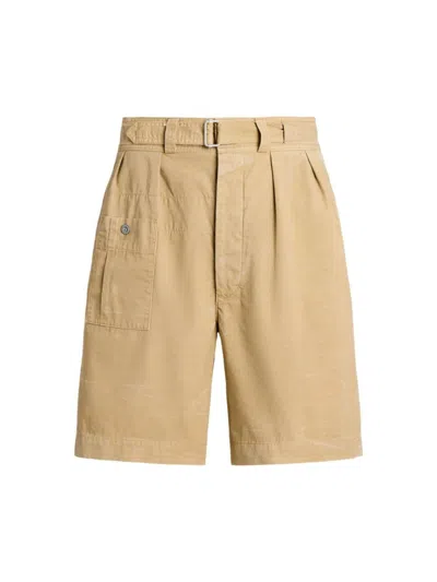 Polo Ralph Lauren Classic Fit Canvas Aviator 8 Shorts In Surrey Tan